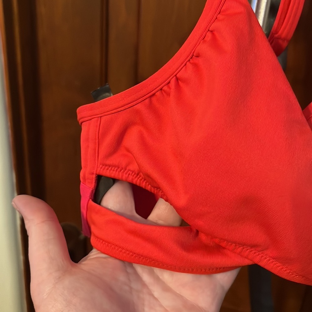 NWOT PINK Victoria’s Secret Red Gym to Swim Wrap Bikini Top & Shorts Size XS - Picture 11 of 16